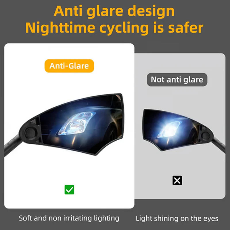 360° nastaviteľné zrkadlo na riadidlá kolesa