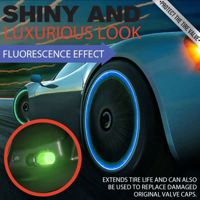 FLUORESCENTNÉ KRYTKY VENTILKOV PNEUMATÍK 🚗 🚗 🚗