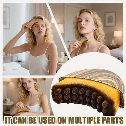 Masáž tváre kontúrovou kefkou