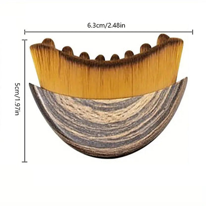 Masáž tváre kontúrovou kefkou