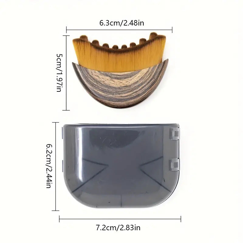 Masáž tváre kontúrovou kefkou