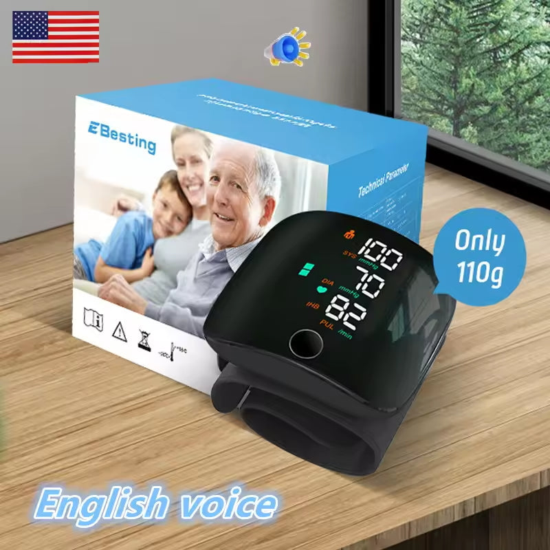 Elektronický měřič krevního tlaku na zápěstí 🛡️