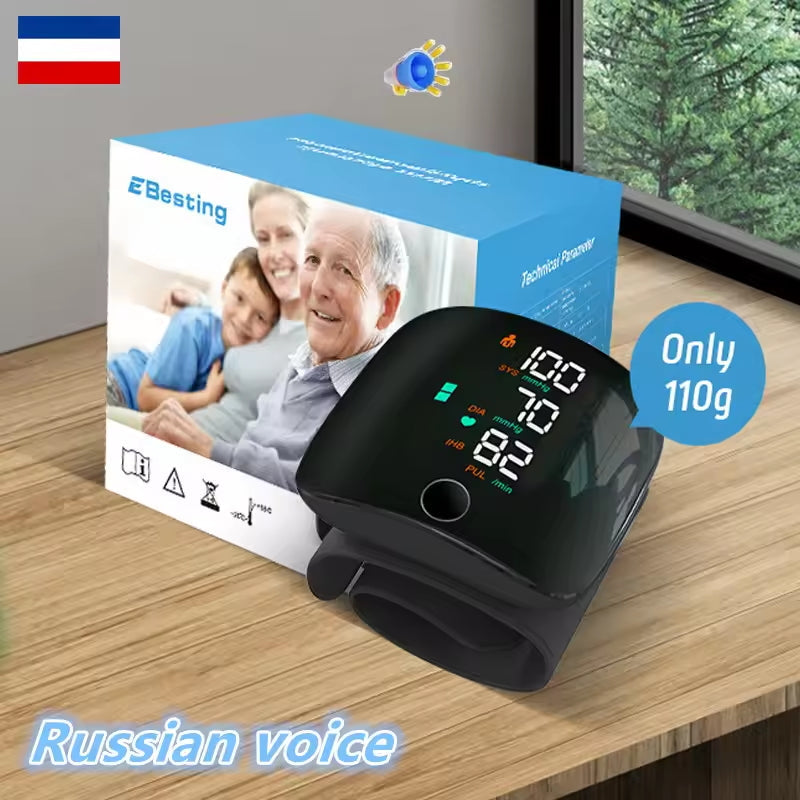 Elektronický měřič krevního tlaku na zápěstí 🛡️