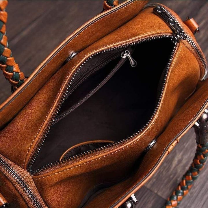 👜 Dámska klasická kožená taška s veľkou kapacitou