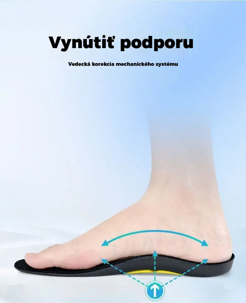 Veľrybie podrážky s odpruženou klenbou a stielkou