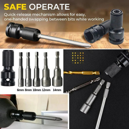 🧰 Adaptér na skrutkovač 1/4" šesťhranný rýchloupínací⚙️