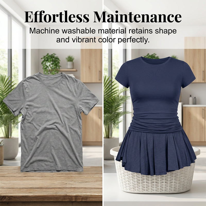 2026 Dámska športová súprava s plisovanou sukňou