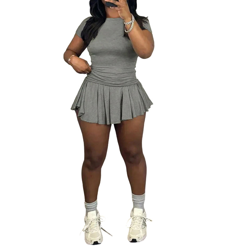 2026 Dámska športová súprava s plisovanou sukňou