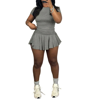 2026 Dámska športová súprava s plisovanou sukňou