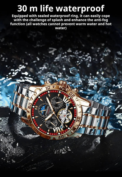 🌱⌚🌱Zcela nové automatické mechanické hodinky, vodotěsné do 30 m, odolné vůči poškrábání🌱