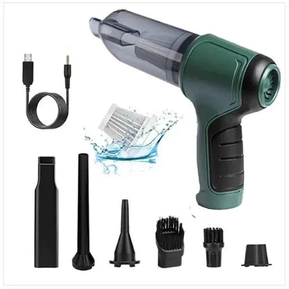 Bezdrôtový vysávač do auta a vzduchové čerpadlo 2 v 1 – výkonné sanie, nízka hlučnosť, nabíjateľná funkcia, multifunkčný dizajn