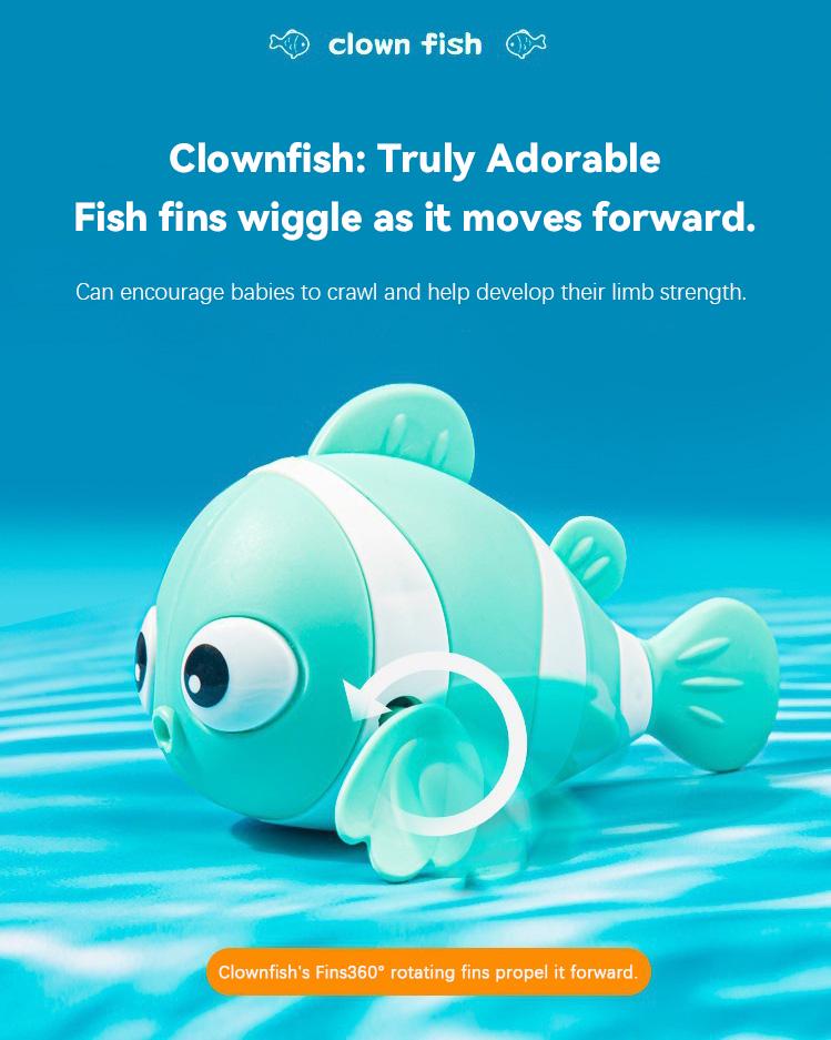 🐟Naťahovacia hračka do kúpeľa s klaunom