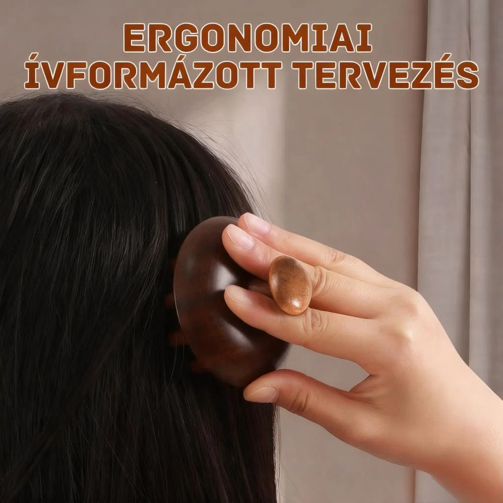 Masážny hrebeň z prírodného santalového dreva