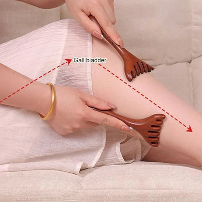 👩Šesťlupový energetický masážny hrebeň