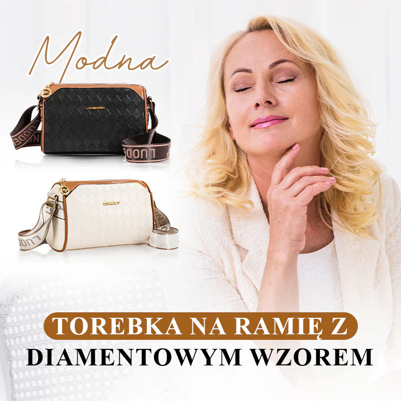 🔥 🔥 Dámská třívrstvá kabelka přes rameno s diamantovým vzorem
