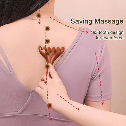 👩Šesťlupový energetický masážny hrebeň