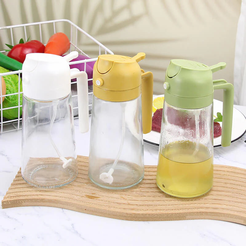 Dvojúčelová rozprašovacia fľaša na olej