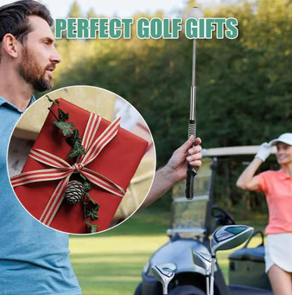 Teleskopický putter, zasúvací nástroj na tréning golfového švihu