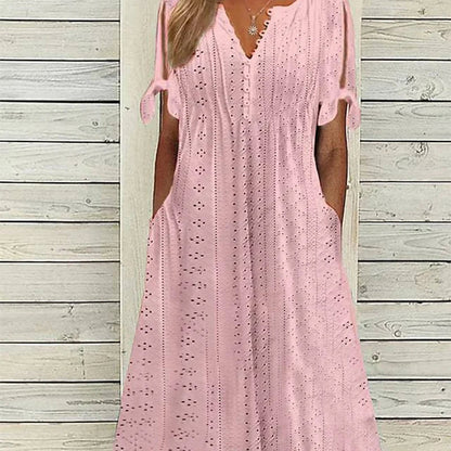 2026 🥰Elegantné dámske šaty s výstrihom do V