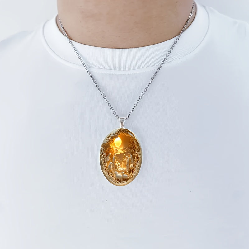Náhrdelník s príveskom Narodenie Ježiša – Svetlo viery, večné požehnanie ✨