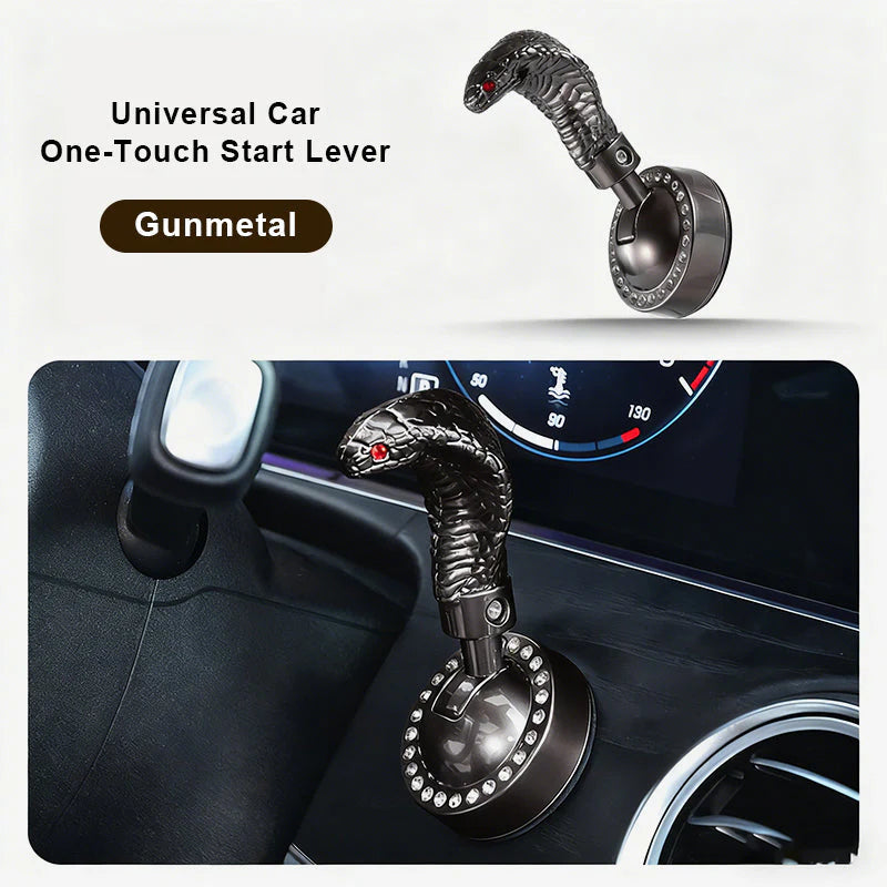 🐍Páčka na štartovanie auta v tvare hada s jedným tlačidlom