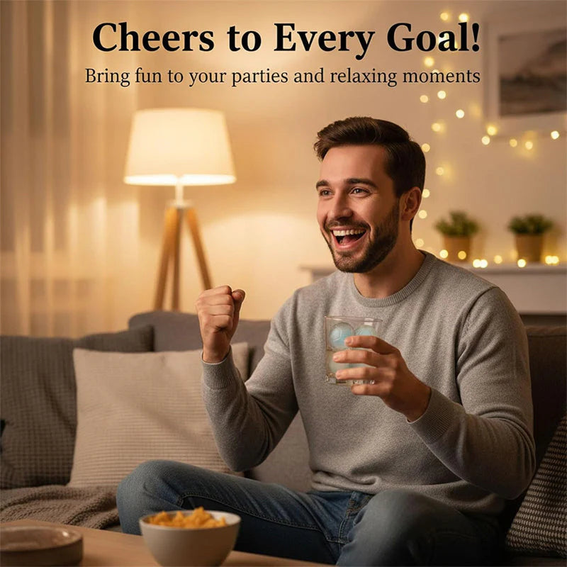⚽ 1+1 ZADARMO 🔥 Silikónová forma na ľad v tvare lopty – perfektné kocky ľadu do letných nápojov 🧊