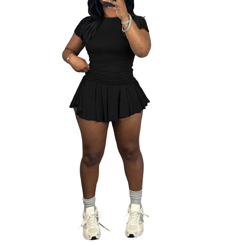 2026 Dámska športová súprava s plisovanou sukňou