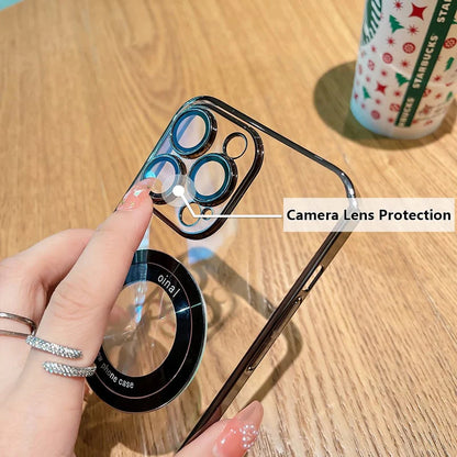 📱Priehľadný magnetický kryt na iPhone(50% zľava)