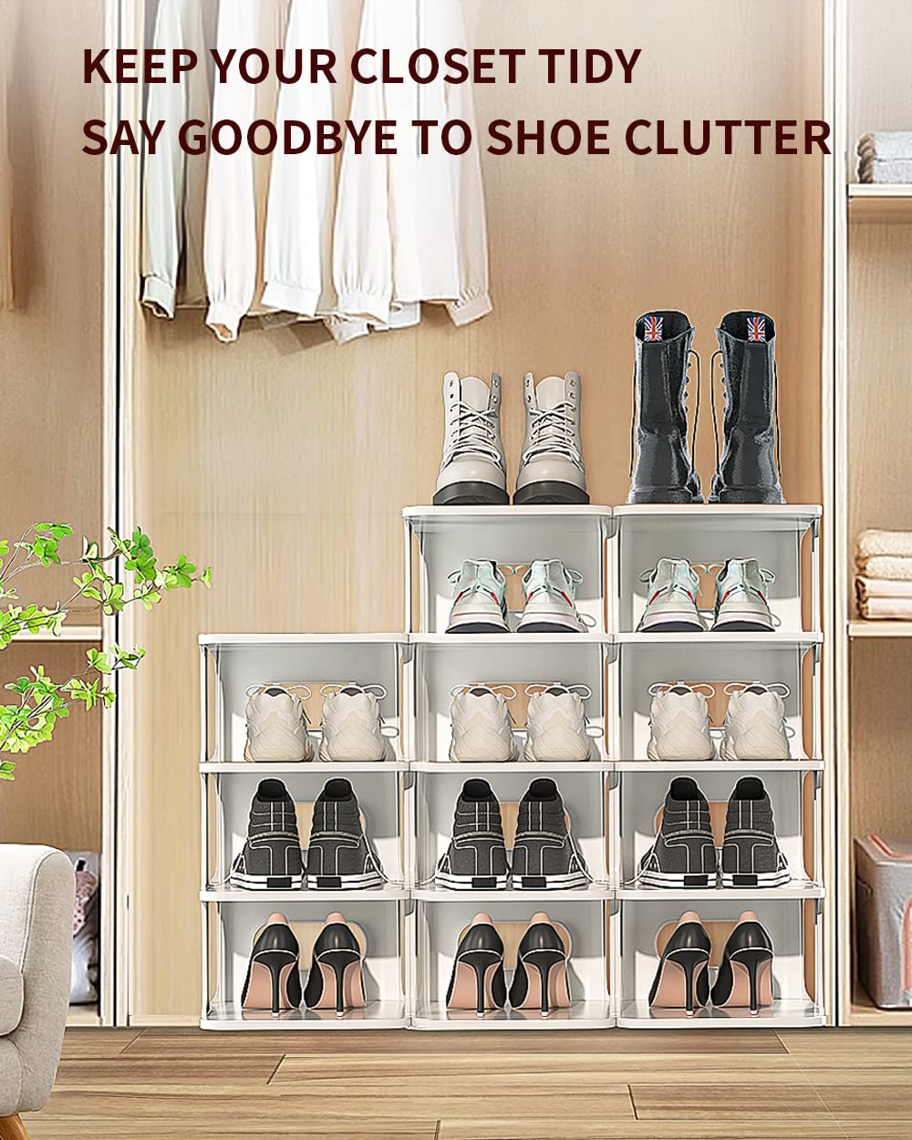 Odnímateľný a praktický viacvrstvový stojan na topánky