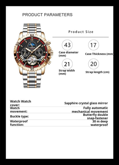 ⌚Nové švajčiarske vodotesné automatické mechanické hodinky