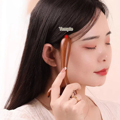 👩Šesťlupový energetický masážny hrebeň