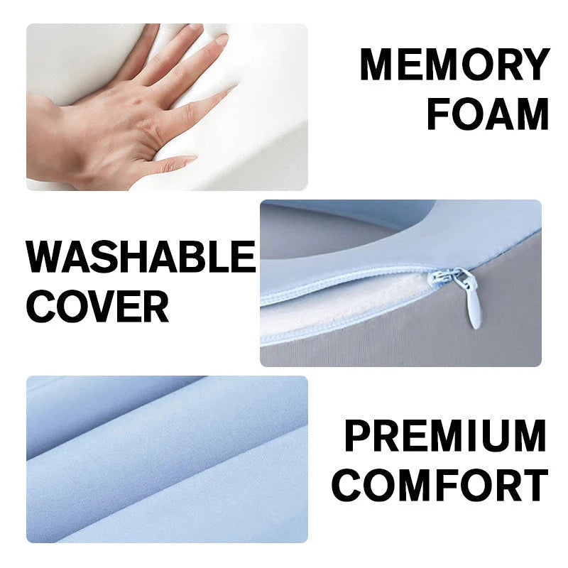 🛌🏻Vankúš na krk z pamäťovej peny v tvare U(2 kusy za lepšiu zľavu)