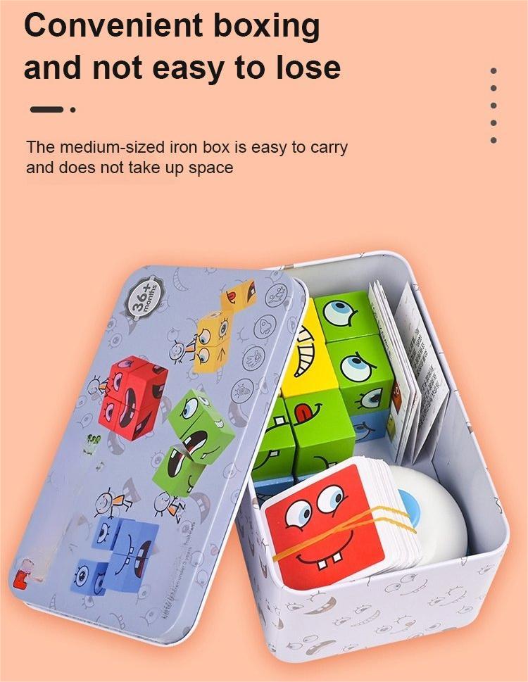 5D puzzle Vzdelávacia hra Faces Changing Family🧰