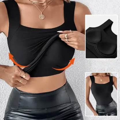 【🎁📿Ružový náhrdelník zdarma🎁】💖 (S-5XL) Tvarujúci top s integrovanou podprsenkou 💃