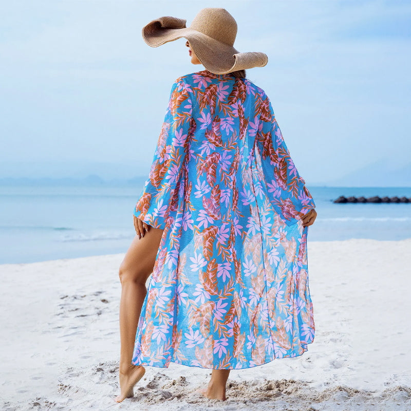 👗Női 3 darabos szexi virágmintás fürdőruha