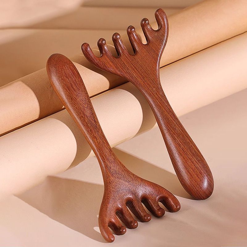 👩Šesťlupový energetický masážny hrebeň