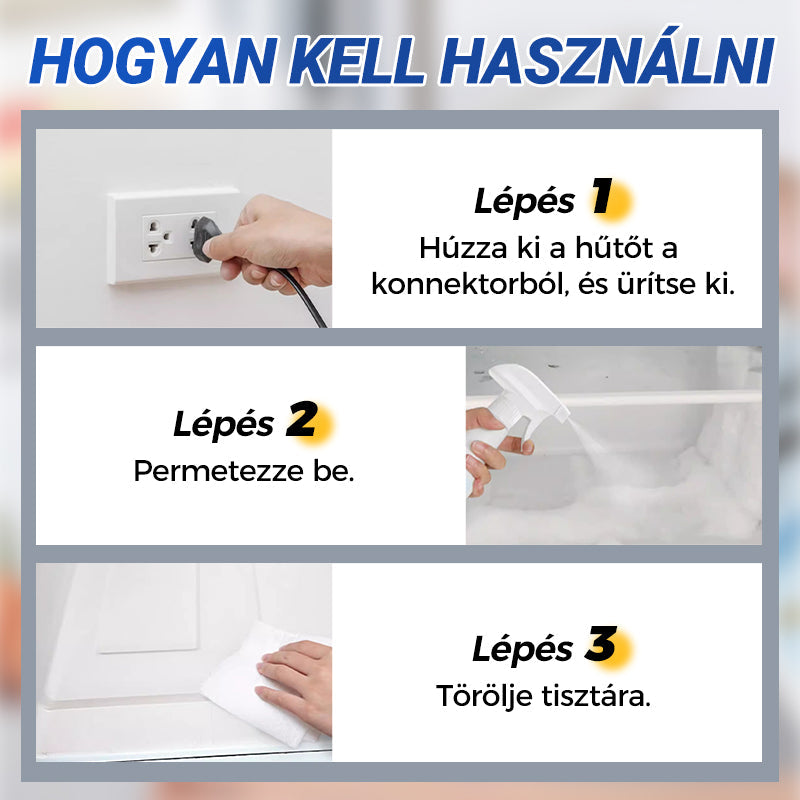Leolvasztó spray hűtő-fagyasztóhoz