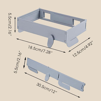 Skladací držiak na odpadkové vrecia na montáž na stenu, nie je potrebné vŕtanie
