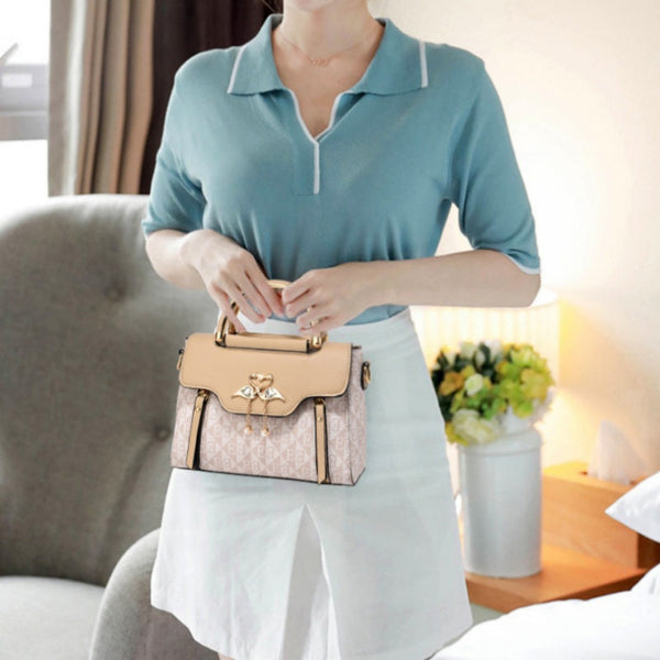 Jednoduchá taška cez rameno z PU kože, elegantný dizajn ukazuje temperament