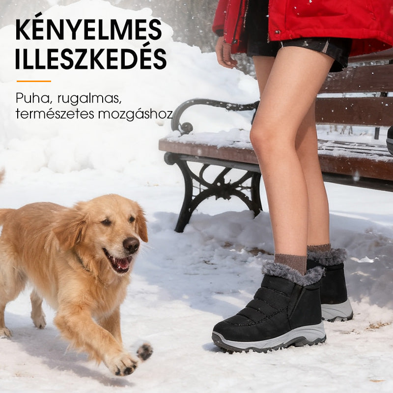 Silné zimné snehule vystužené plyšovou podšívkou