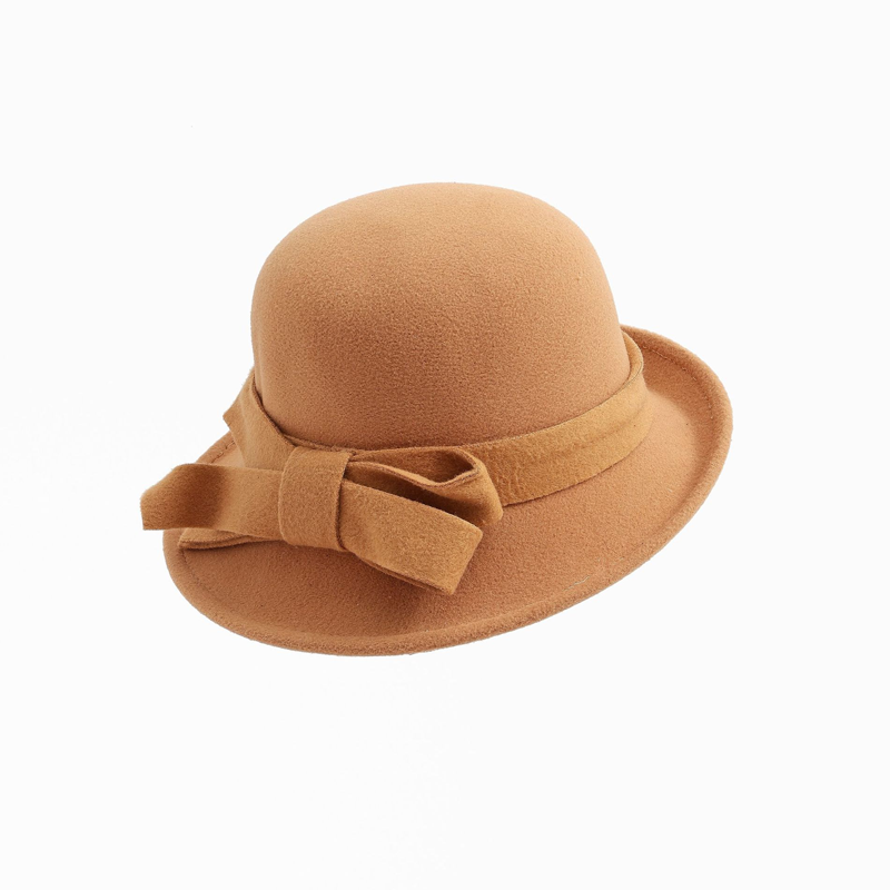Dámský vintage klobouk s mašlí na boku