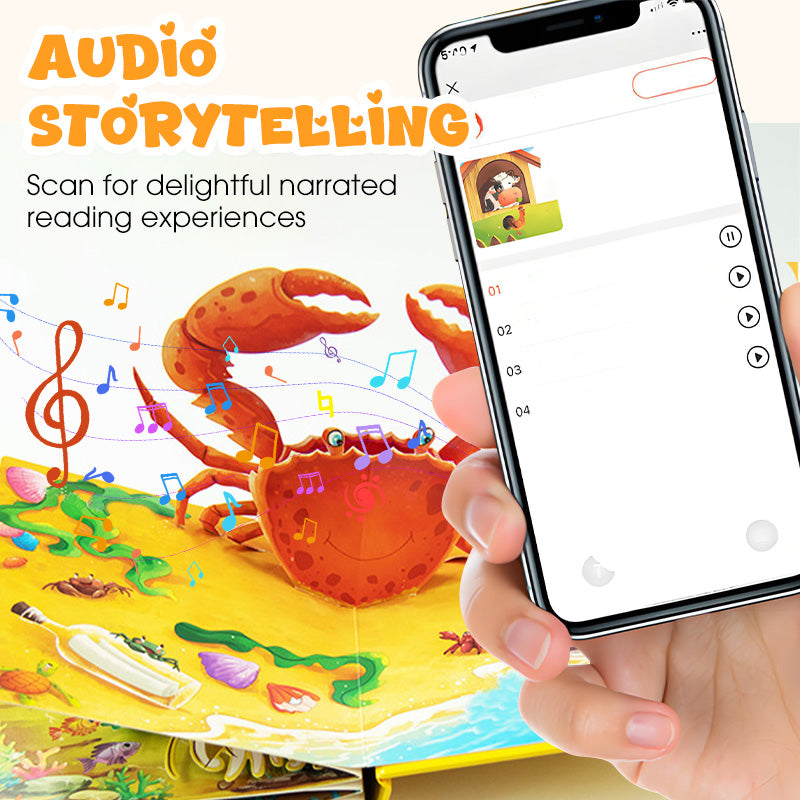 🦖3D detské knihy so zvieratkami – sprevádzané audiorozprávkami