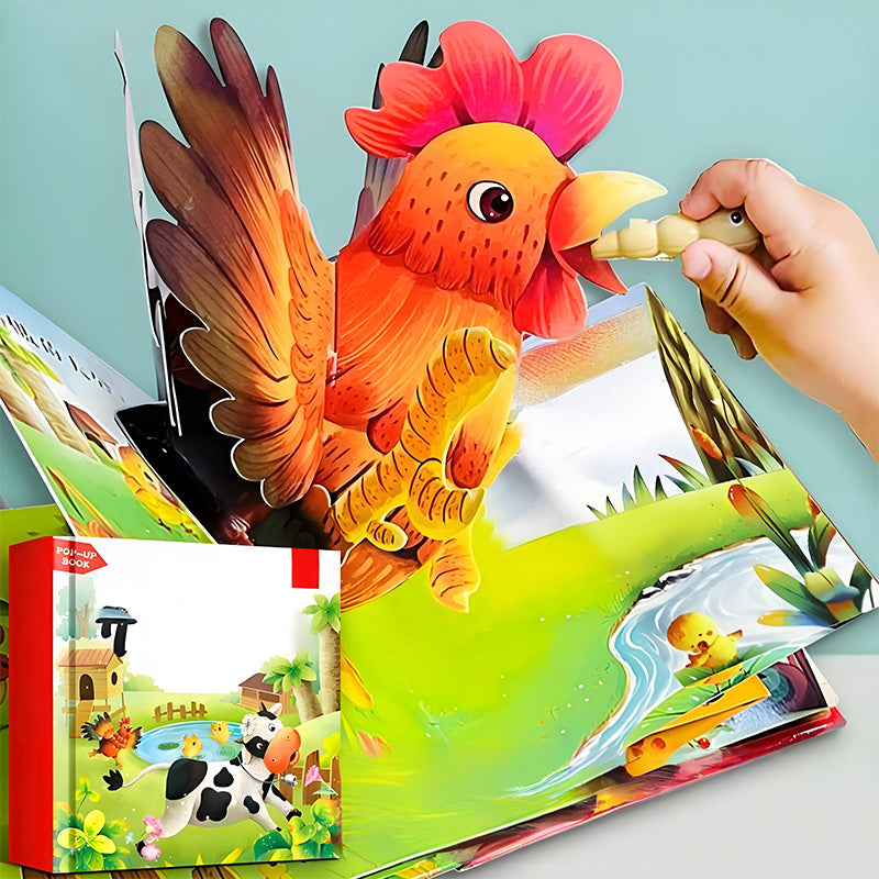 🦖3D detské knihy so zvieratkami – sprevádzané audiorozprávkami