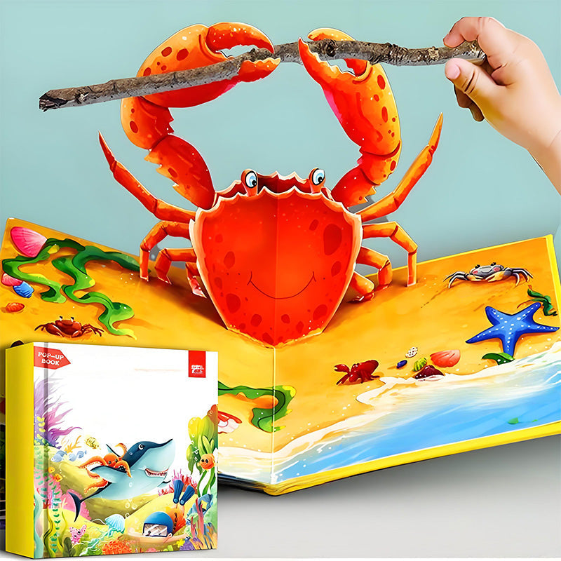 🦖3D detské knihy so zvieratkami – sprevádzané audiorozprávkami