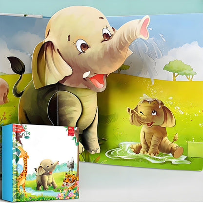 🦖3D detské knihy so zvieratkami – sprevádzané audiorozprávkami