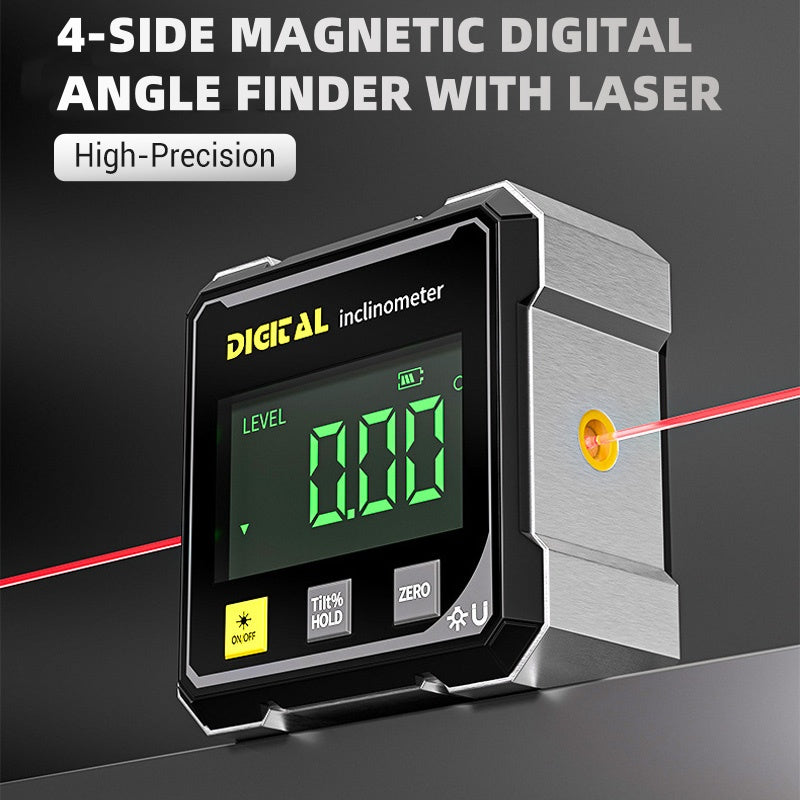 Digitálny magnetický sklonomer s laserom – presnosť 0,01°
