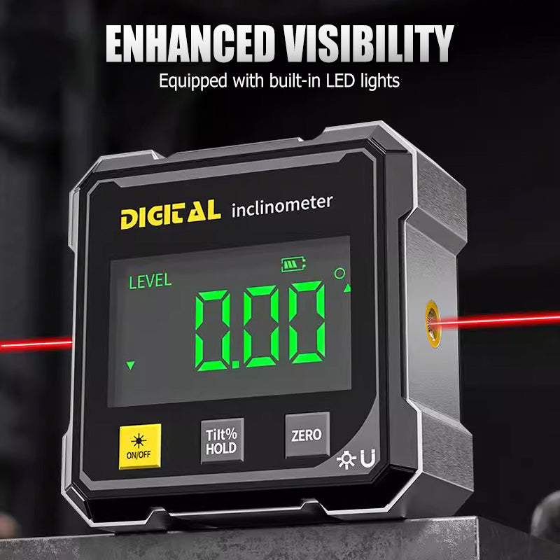 Digitálny magnetický sklonomer s laserom – presnosť 0,01°