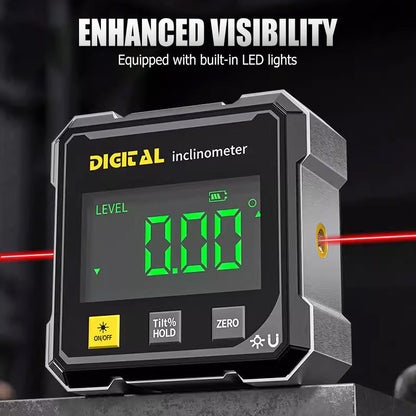 Digitálny magnetický sklonomer s laserom – presnosť 0,01°