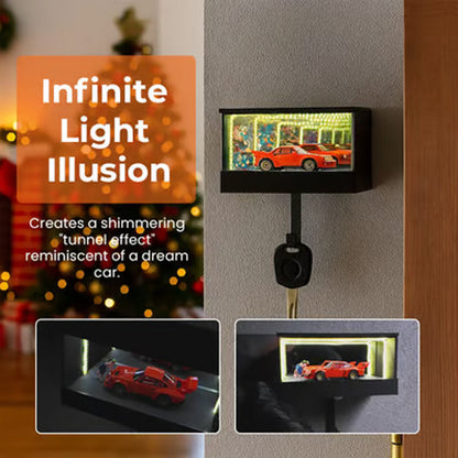 LED držák na klíče do garáže Infinity Mirror